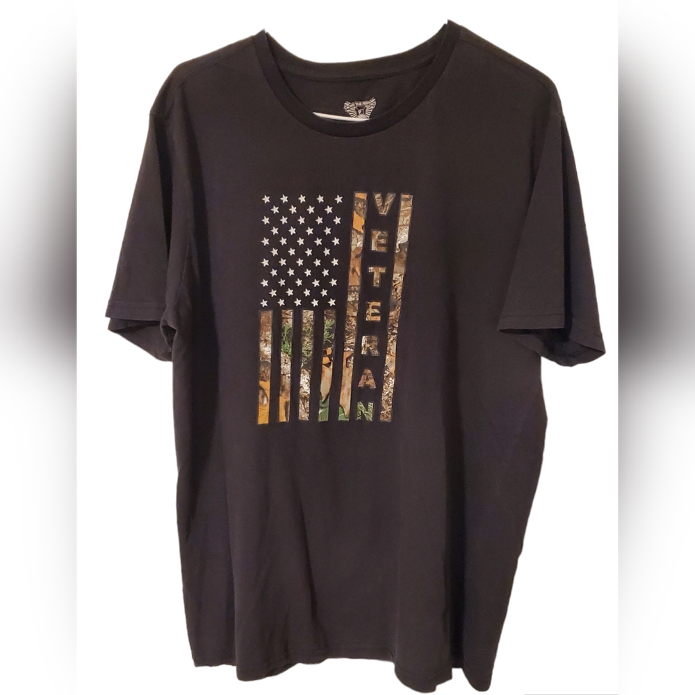 We the peeps‎ veteran t shirt Short Sleeve RN#157954 Size L Mens Black